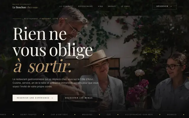 Page d'accueil de Le Bouchon Chez Vous